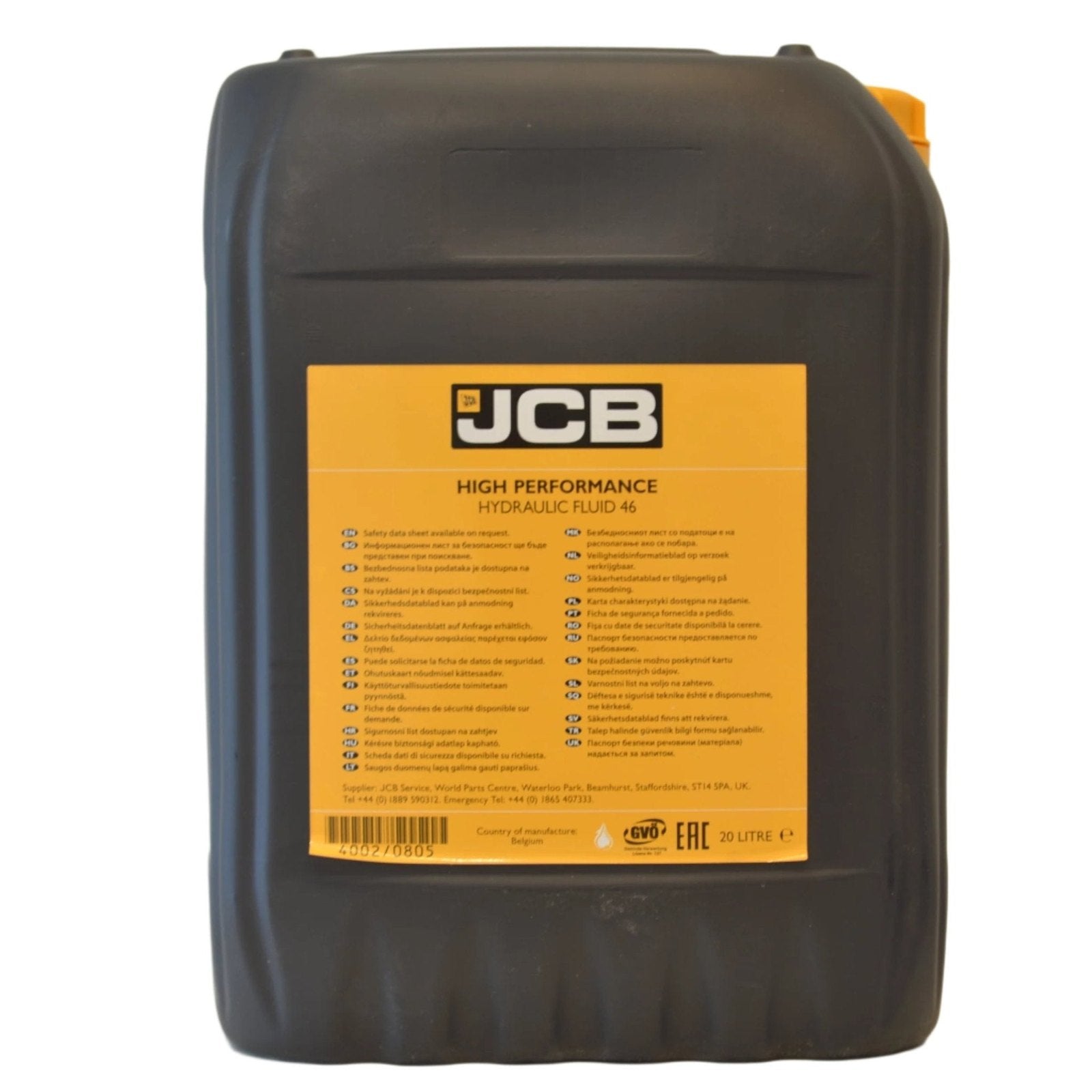 Ulei Hidraulic JCB HP 46 20L : 4002/0805